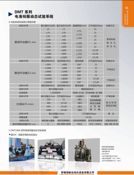 DMT系列电液伺服动态试验系统